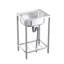 Belfry Kitchen Speidel 430mm W Single Bowl Stainless Steel Freestanding Kitchen Sink
