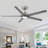 72'' Solid Wood Ceiling Fan With Light,Quiet Outdoor Farmhouse Fan, Reversible Dc Motor, High Cfm, 5 Blades And 6 Speeds For Indoor/Outdoor Spaces-511000880-511000887