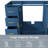 42" Bathroom Vanity Base Cabinet with 2 Soft-Close Double Doors & 9 Smooth Drawers with Slides(Blue)