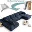 Canapé modulaire 135,4 po Cloud Couch-129468538