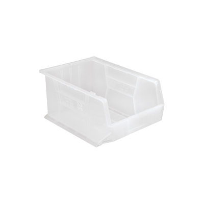  QUS255CL - Ensemble de 4 bacs de rangement ultra-robustes empilables et suspendus L 16 po x l 11 po x H 8 po