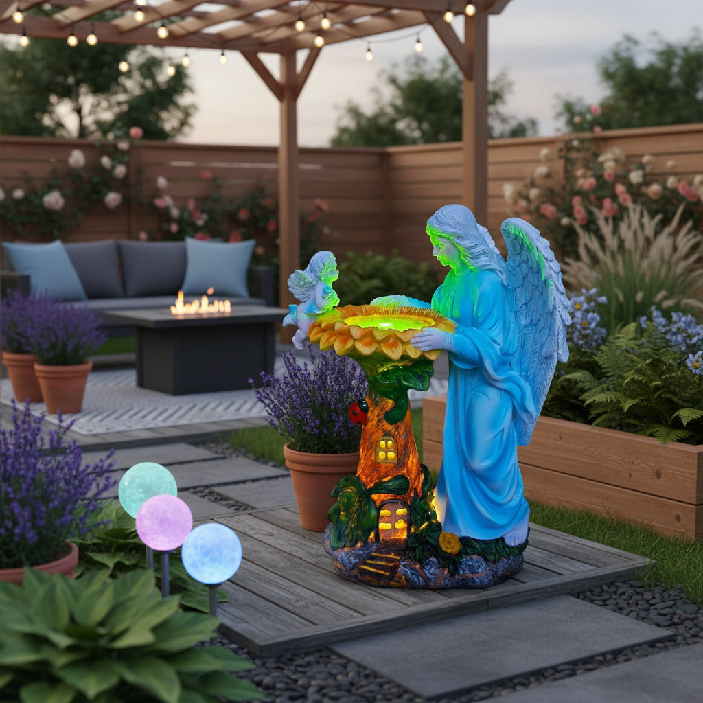 Angels & Cherubs Weather Resistant Resin Garden Statue