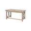 Bureau en bois traditionnel, table de bureau avec tiroirs, brun-124304075
