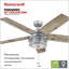 Ventilateur de plafond d'intérieur 52 po avec chaîne de traction et ensemble d'éclairage Foxhaven-54878067