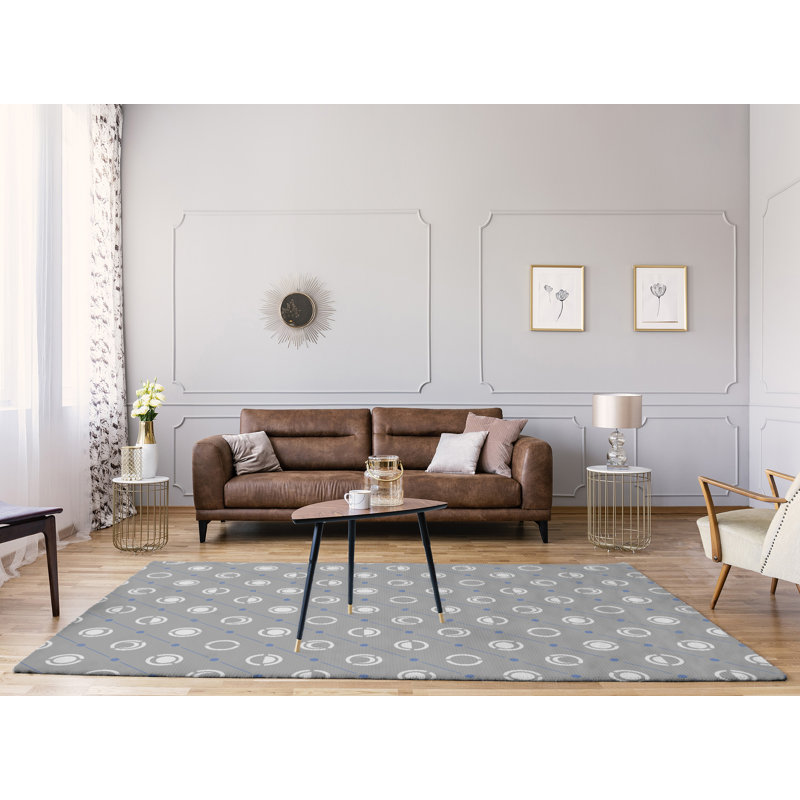 Chenille Geometric Indoor Rug, Rectangle 9' x 12'