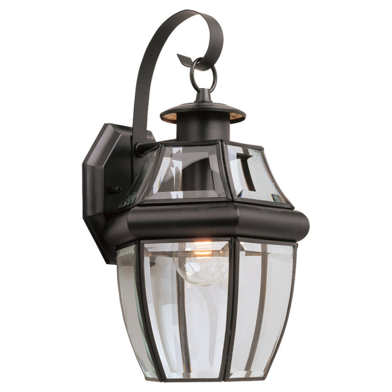 Lancaster One Light Outdoor Wall Lantern from Generation Lighting , Black