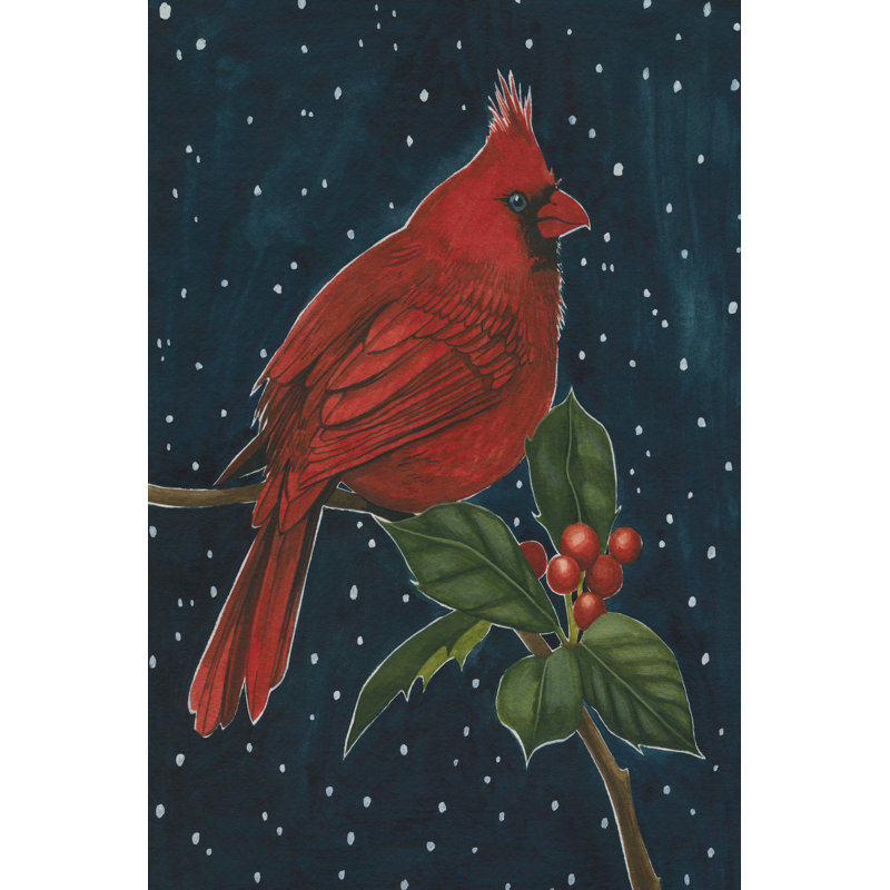 Midnight Cardinal I by Grace Popp - Wrapped Canvas Print, 76 cm H x 51 cm W