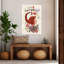 «Whimsical Scorpio Girl Whimsical Abstract Contemporary Flower Portrait», reproduction d'art mural-129970209