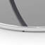 Table basse moderne en verre avec 2 niveaux, cadres en forme d'anneau, structure en métal et verre trempé transparent-129948407-129948408