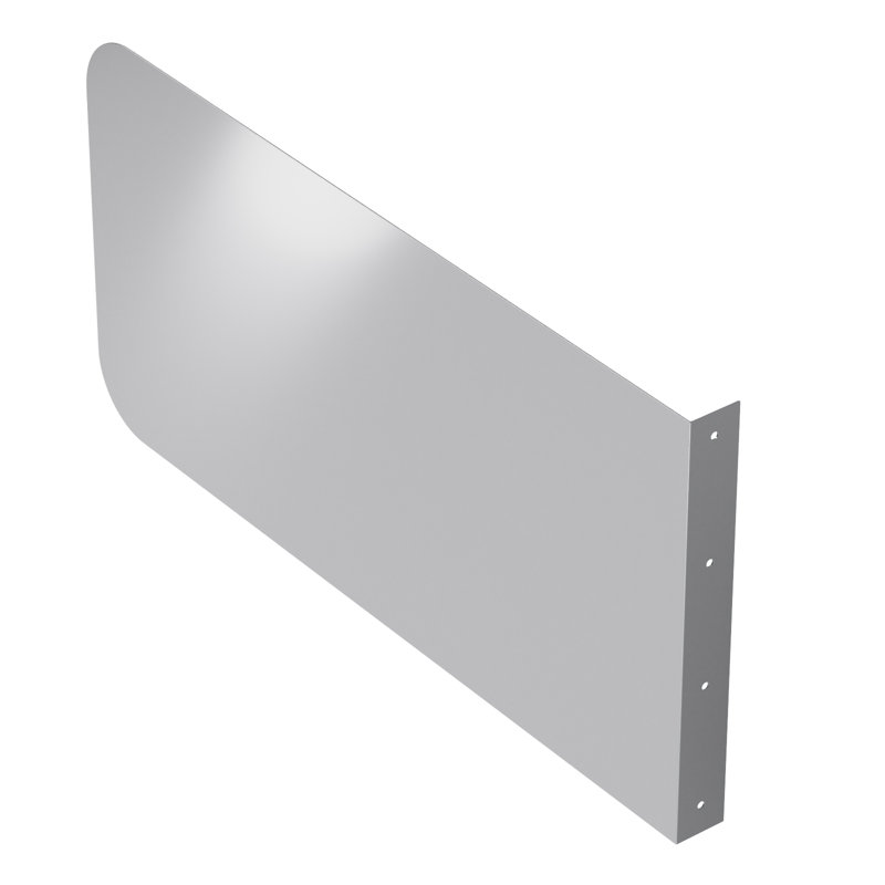 Garde-boue mural en acier inoxydable 24 po x 12 po