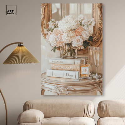 Reproduction d'art sur toile Mirror and Classy Glam