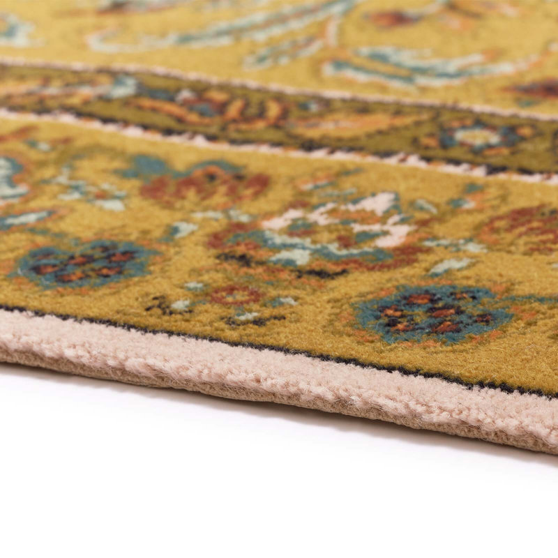 Artemis Oriental Area Rug in Gold/Green/Brown