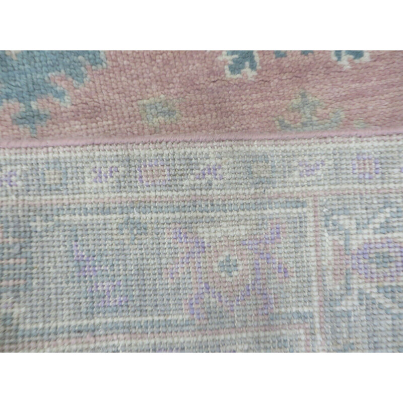 Tapis oriental rose moderne noué à la main 4 pi 11 po x 7 pi 10 po 36A6238FD669476C9DBC6F8FC34AFF71