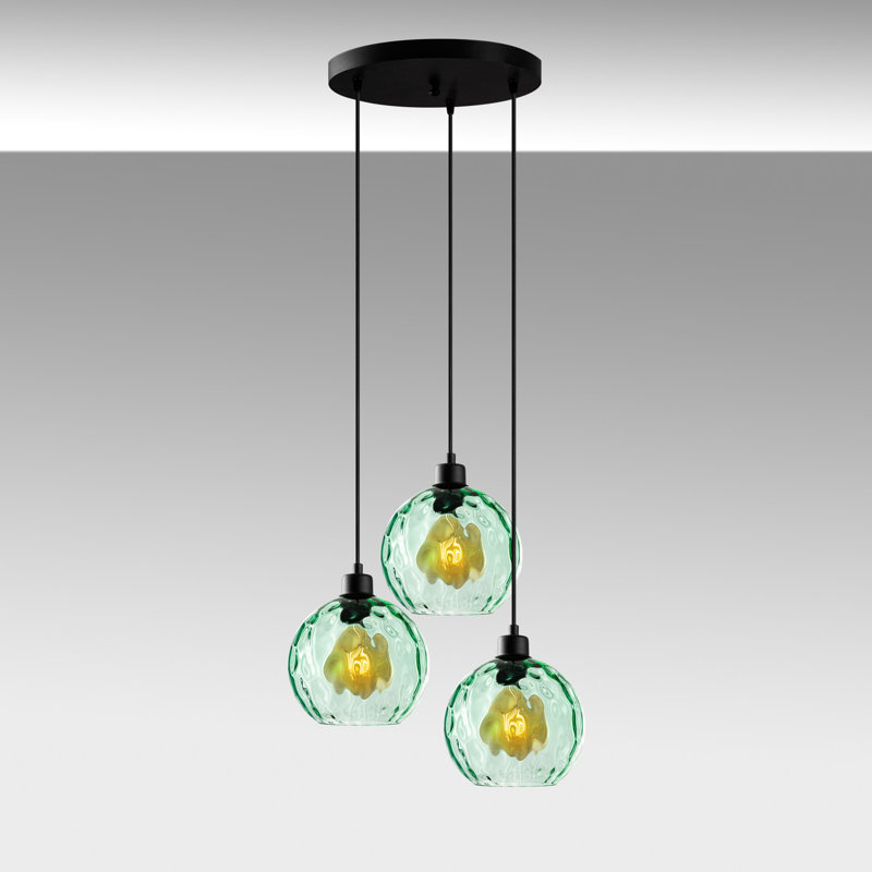 Sheen Chandelier, Green, Black