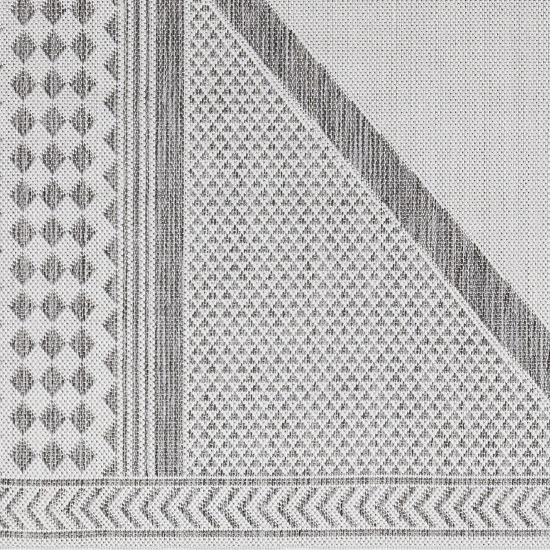 Oriental Indoor / Outdoor Rug, Rectangle 5'3" x 7'