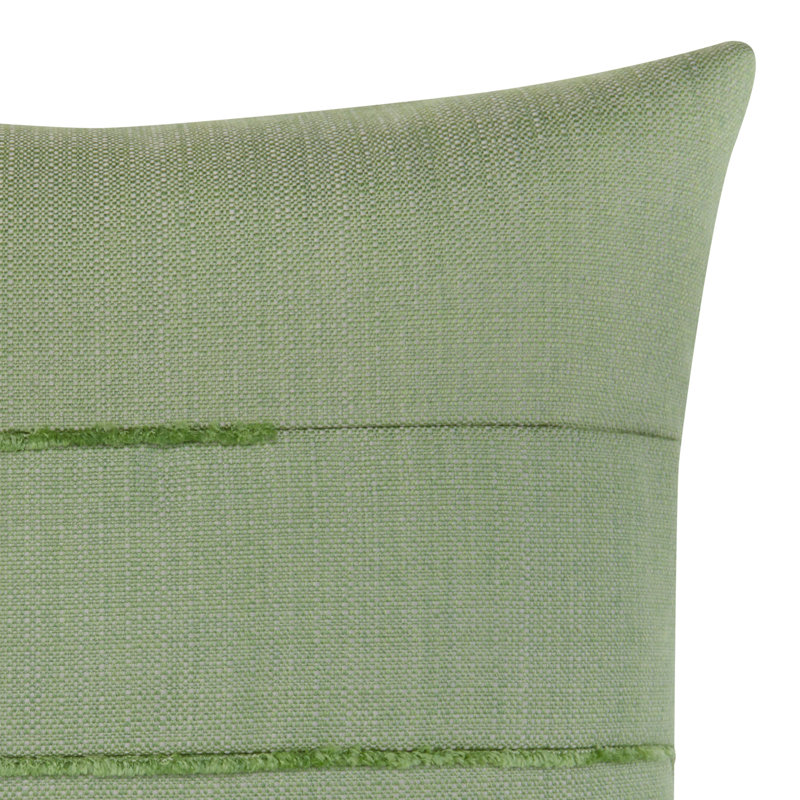 Micro Fringe Outdoor Square Sunbrella® Pillow Cover & Insert, Burgundy, Square 20"