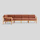 Haven Teak 5 - Person Modular Patio Conversation Sets with Cushions