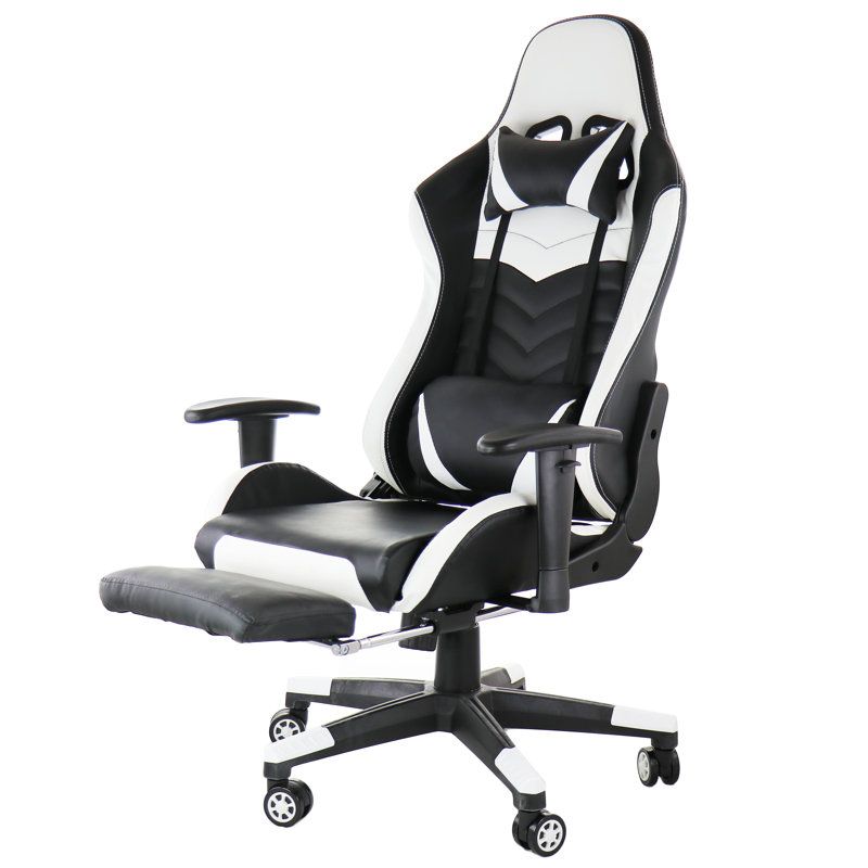 Fauteuil de jeu, Noir / blanc