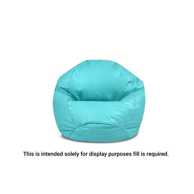 Junior Vinyl Aqua Bean Bag Cover