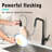High Arc Pull Down Kitchen Faucet - 3 Function Sprayer & 360° Rotatable Faucet-115810994