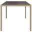 Castora Rectangular Glass Metal Outdoor Dining Table 100 cm D-397427432