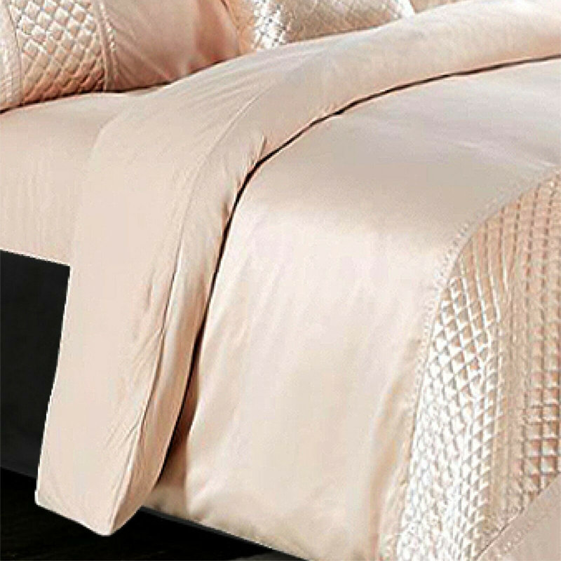 Cheng Polyester Bedding with Pillowcases Included, Double - 2 Standard Pillowcases, Beige