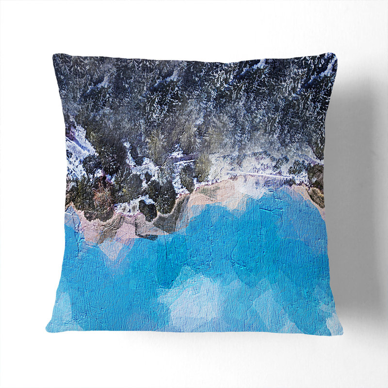 Square Throw Cushion, Stone, 55 x 55 cm