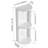 12" Bathroom Wall-Mounted Storage Rack, Float Mounting Design, (KD-Packing)-390401740