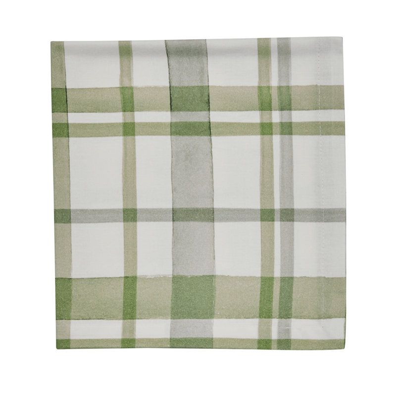 Gracie Oaks Gracie Oaks Greenlee Printed Plaid Napkin Set Of 4
