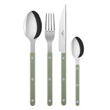 Bistrot Solid 4 - Piece Stainless Steel Flatware Set - Service for 1