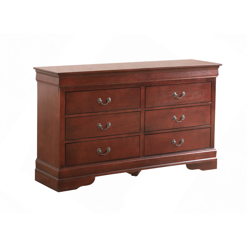 Commode à tiroirs, commode Louisphillipe, Cerise / blanc