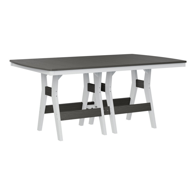Table de bar rectangulaire 72 po Bulger, Gris côtier, H 38,87 po x l 72 po x P 44 po