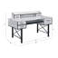 Bureau d'ordinateur antique blanc et noir