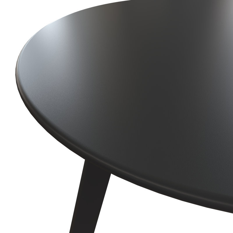 table d’appoint en métal, Noir