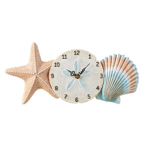 Beachy Seashell 14.63" Wall Clock