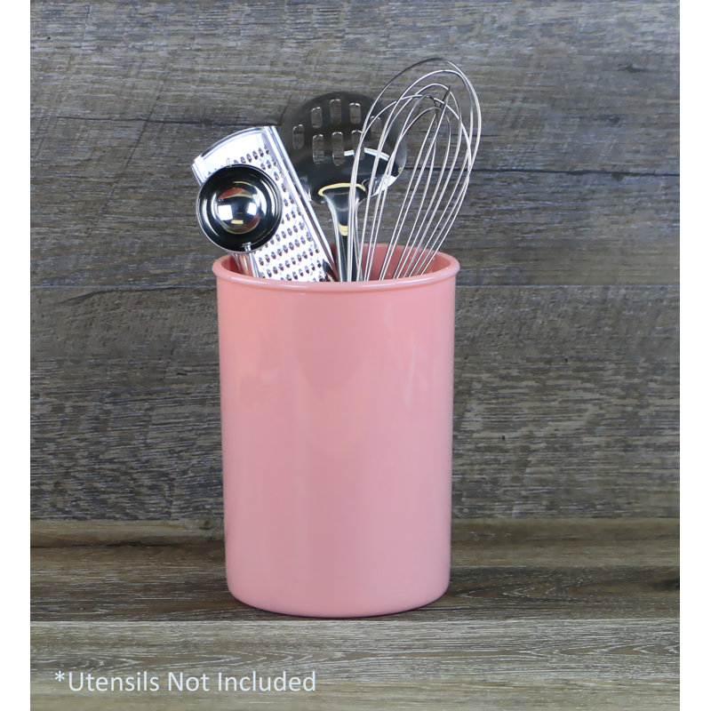 Pot à ustensiles en plastique Calypso Basics, Rose
