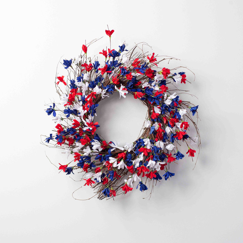 Couronne de soie, H 24 po x l 24 po x P 6 po