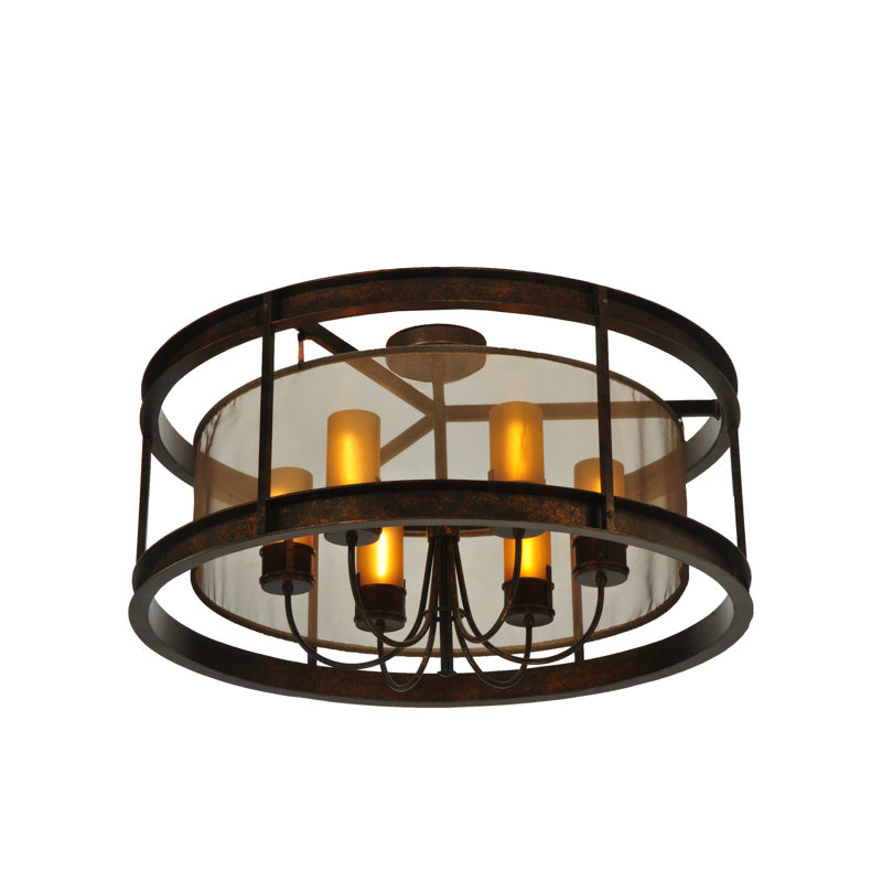 6 - Light Semi Flush Mount