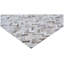 Mosaic Leather Cowhide Chevron Area Rug in Silver-40096241