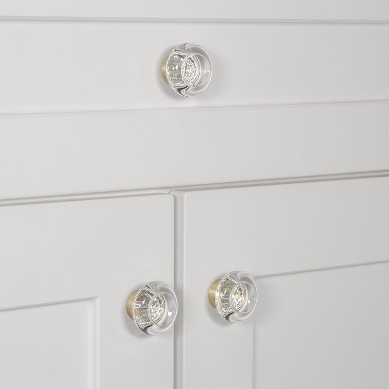 Bordeaux Round Knob, Satin Brass