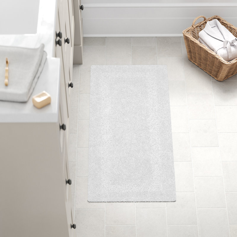 Tapis de salle de bain Lavish Home, Blanc