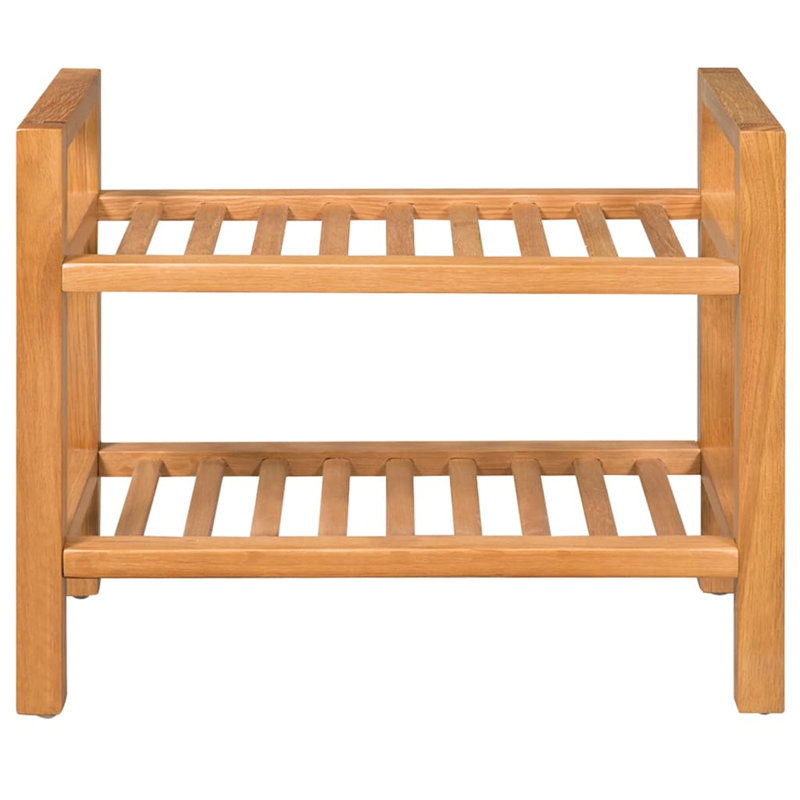 4 Pair Solid Wood Shoe Rack