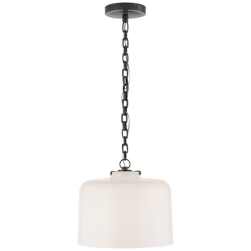 Thomas O'Brien Katie Dome Pendant, Bronze, White