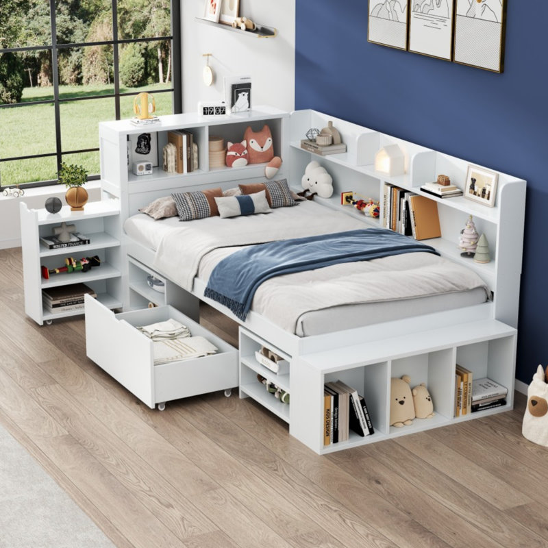 Berben Solid Wood Storage Bed, Single (3')