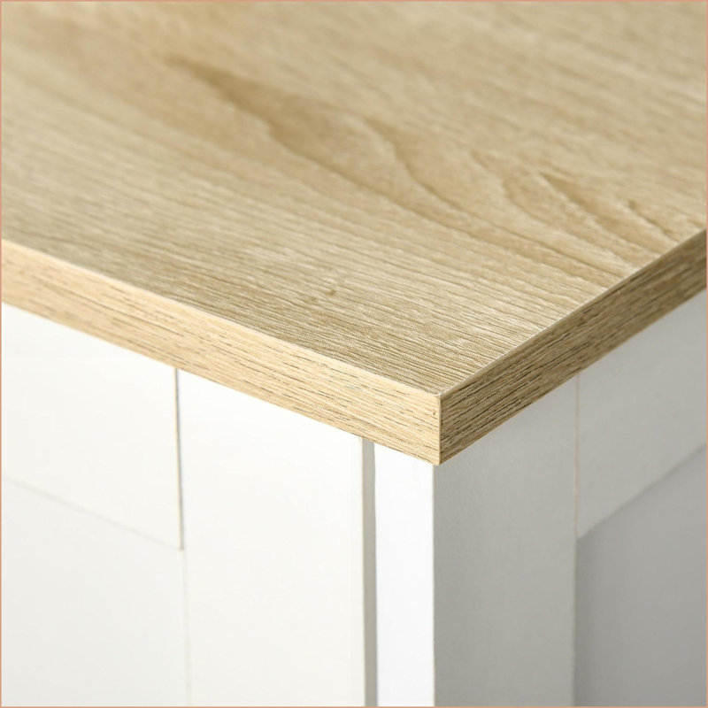 Armoires | Armoire de rangement blanc cassé avec tablettes réglables, l 23,5 po x P 11,75 po x H 31,5 po | Scandinave | Panneau de particules