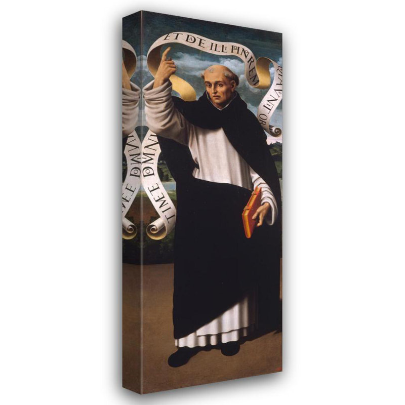 "San Vicente Ferrer" par Joan Macip - Art mural sur toile tendue avec châssis, H 24 po x l 17 po