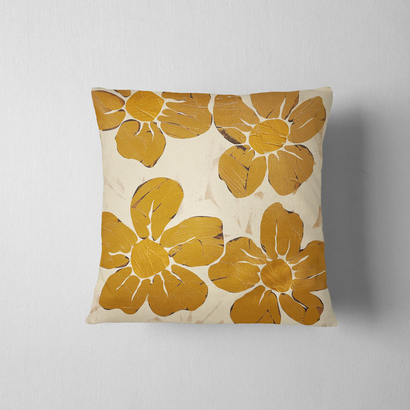 Housse de coussin carré en polyester Ethel, H 16 po x l 16 po