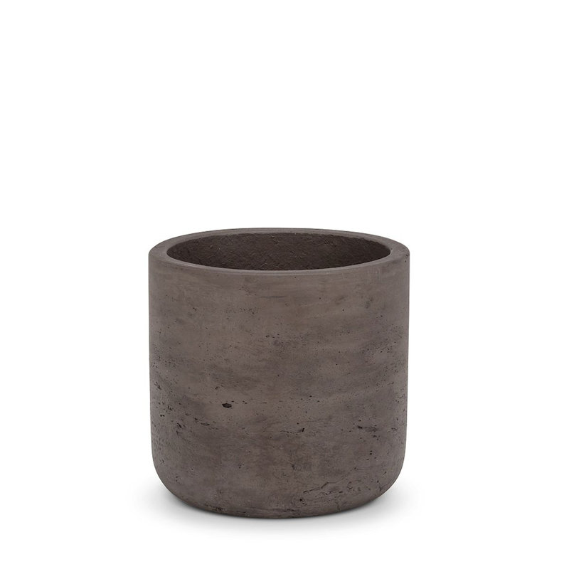 Pot à fleurs Corniche, H 4,5 po x l 4,5 po x P 4 po, Marron