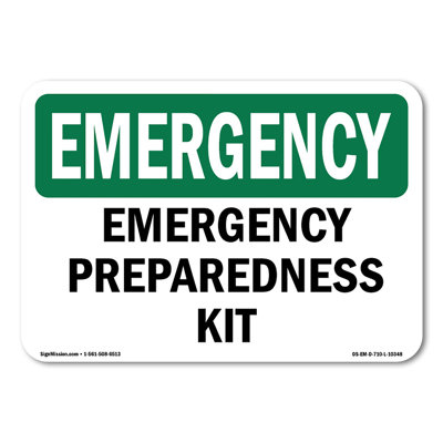 Preparedness Kit Decal 5" X 3.5"