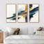 Stylish Spiral Abstract VI - 3 pièces, reproduction sur toile-87918897-87918894